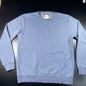 Denim & Flower by Ricky Singh Mens XL Light Blue Crewneck Sweatshirt